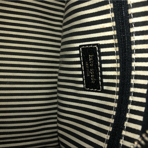 Vintage Kate Spade Small Black Leather Handbag - Picture 7 of 8